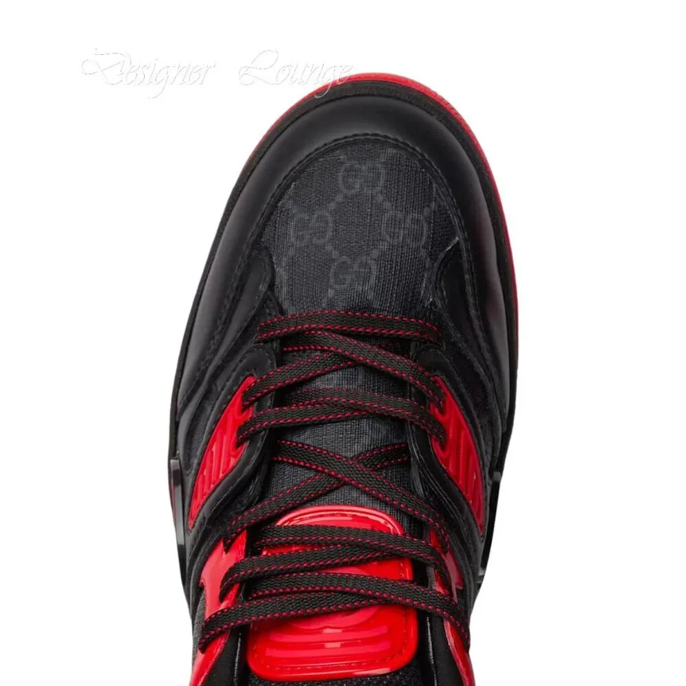 NEW GUCCI Demetra GG Supreme Canvas Basket Low Top Sneakers G 8.5 / US 9